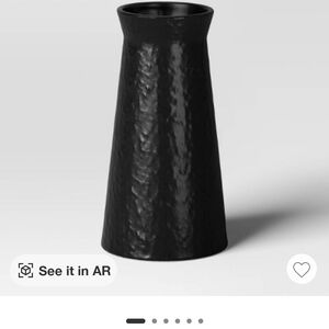 Threshold Textured Black Vase